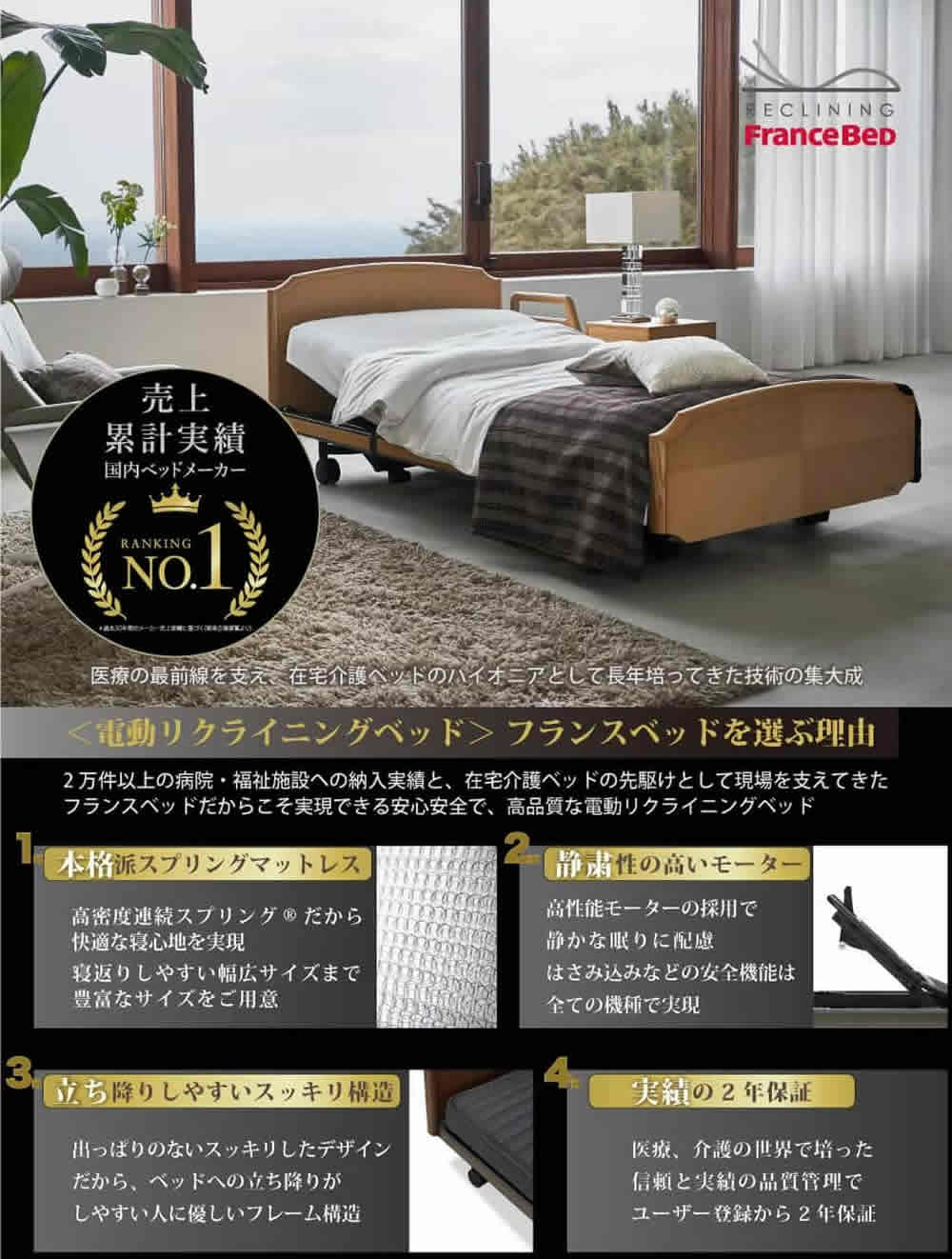 フランスベッド電動ベッド