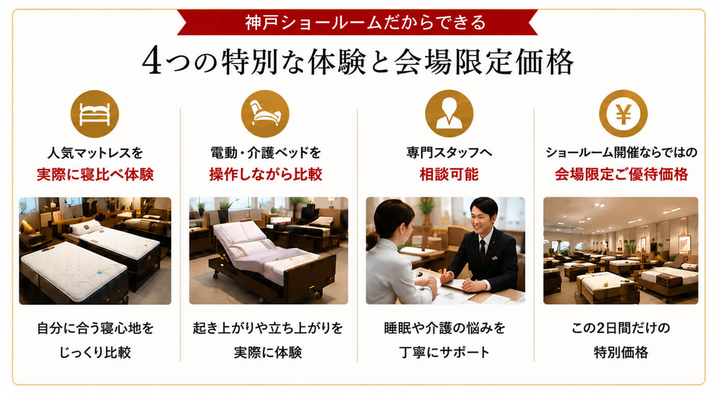 神戸フランスベッド展示会フェア